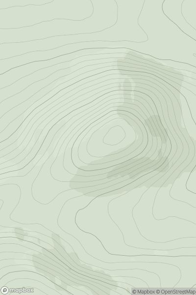 Thumbnail image for Meall Horn [Altnaharra to Dornoch] showing contour plot for surrounding peak